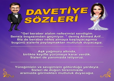 Davetiye Sözleri, En Güzel Düğün Davetiye Sözleri & Yazıları